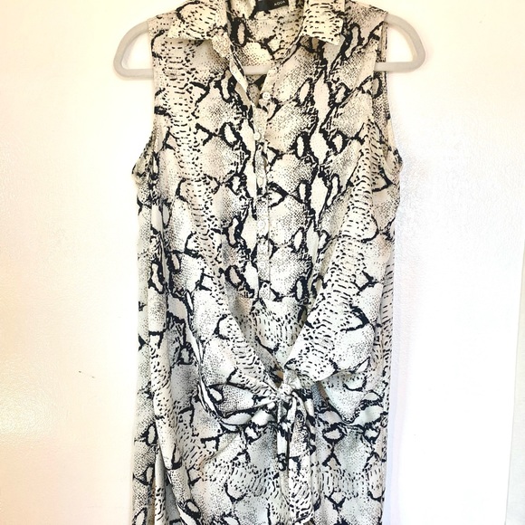 Zara Dresses Snake Print Wrap Dress Poshmark